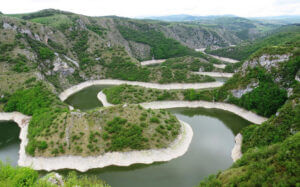 Pogled sa vidikovca – Uvac krstarenje